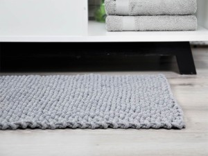 Dywan jasny szary, zbliżenie.