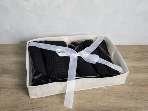 Opakowanie prezentowe ręczników bawełnianych.