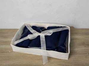 Opakowanie prezentowe ręczników bawełnianych.