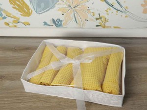 Opakowanie prezentowe ręczników bawełnianych.