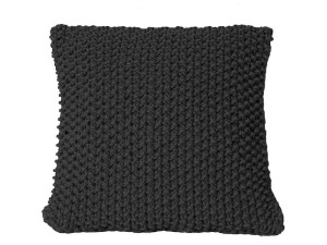 Czarna poduszka - bawełniana poduszka dekoracyjna.