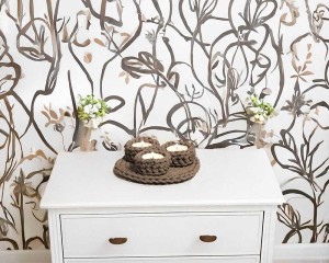 Świecznik dekoracyjny - kolor karmelowy.