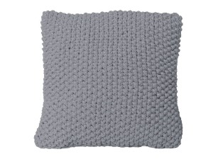 Bawełniana poduszka dekoracyjna, kolor szary.