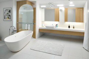 Dywanik łazienkowy biały