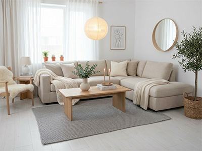 Dywan w stylu skandynawskim